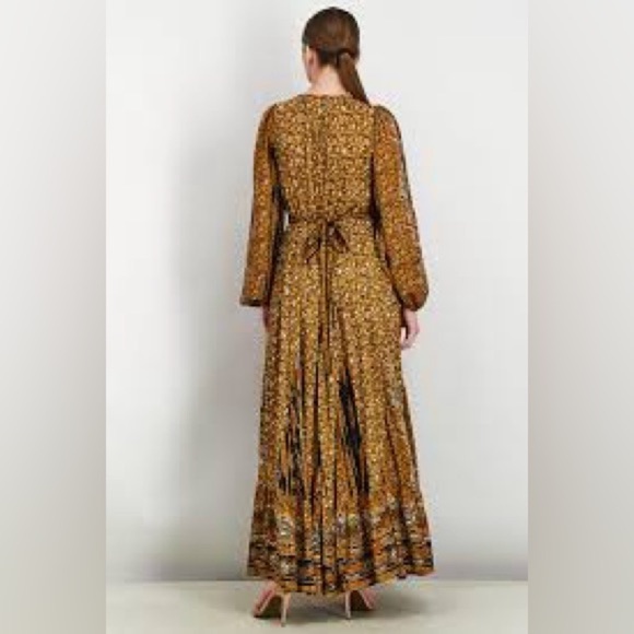 Free People Maxi Dress 'Happy Feelings' Boho Peasant Long Flowy. Size S - Picture 3 of 11